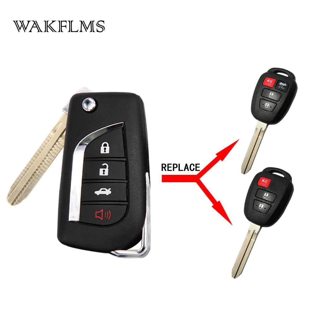 

3+1btn Flip Key For Toyota Camry 314.4MHz with 4D-G Chip FCC ID : HYQ12BDM Replace old model