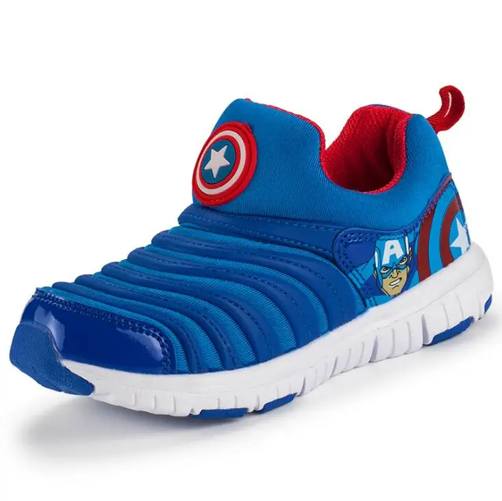 الربيع الخريف سبايدرمان الأطفال أحذية للأولاد رياضية الفتيات الرياضة الطفل عارضة ضوء تنفس الطفل الفتيان الشقق أطفال أحذية