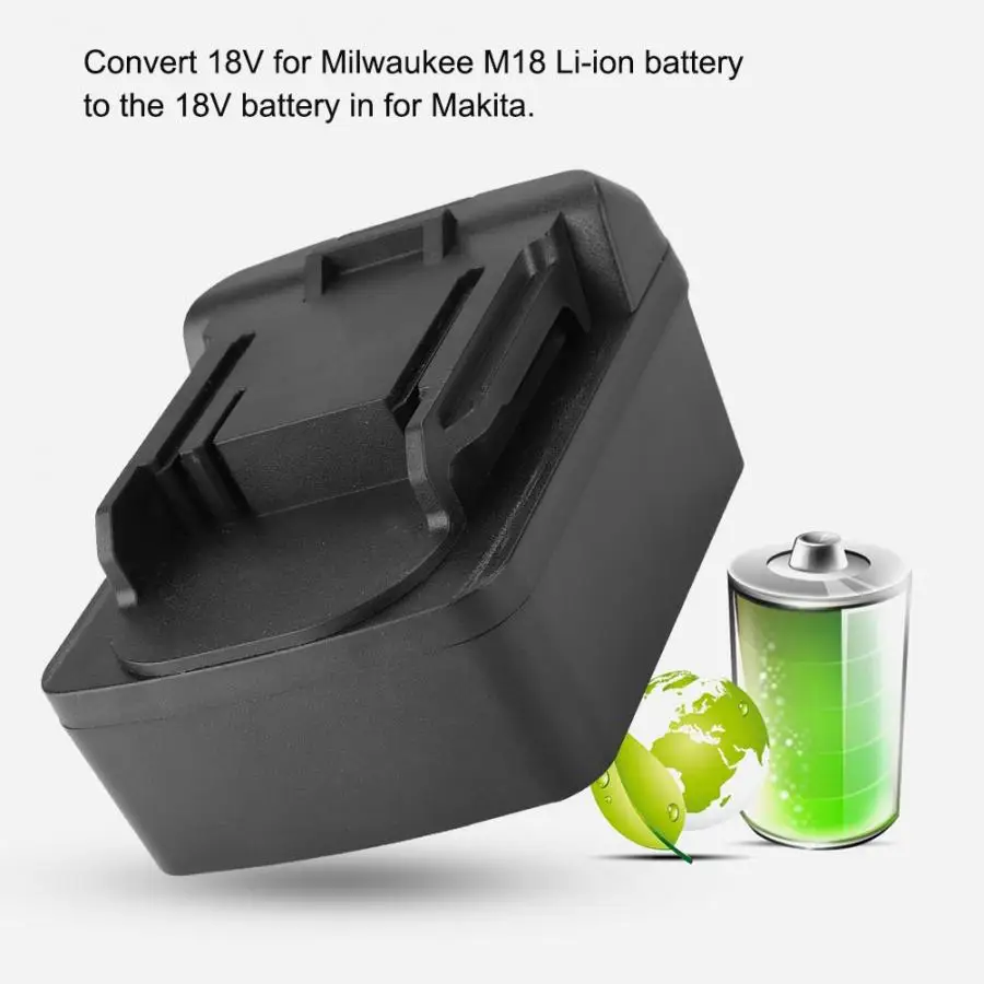 Для Milwaukee M18 литий-ионный аккумулятор для Makita батарея адаптер преобразователь тока для Milwaukee M18 литий-ионный аккумулятор
