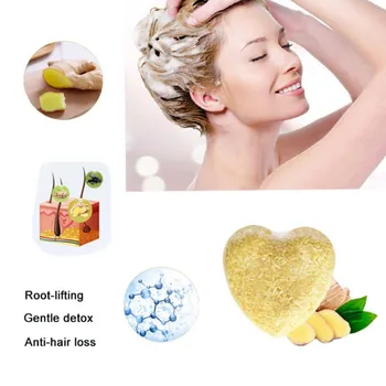 

Hot Ginger Shampoo Bar for hair loss shampoo soap natural Handmade No chemicals preservatives lavender shampoo soap hair care