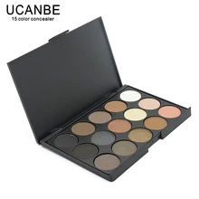 UCANBE 15 Earth Color Matte Pigment Glitter Eyeshadow Palette Cosmetic Makeup Set Nude Eye Shadow palettes