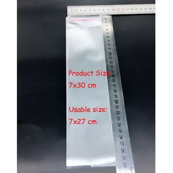 

80-Pack 7x30cm Trading Card-size Resealable Clear Cello Bags, OPP Poly Plastic Cellophane Packaging Bag ( 2.7 x 12 Inches)