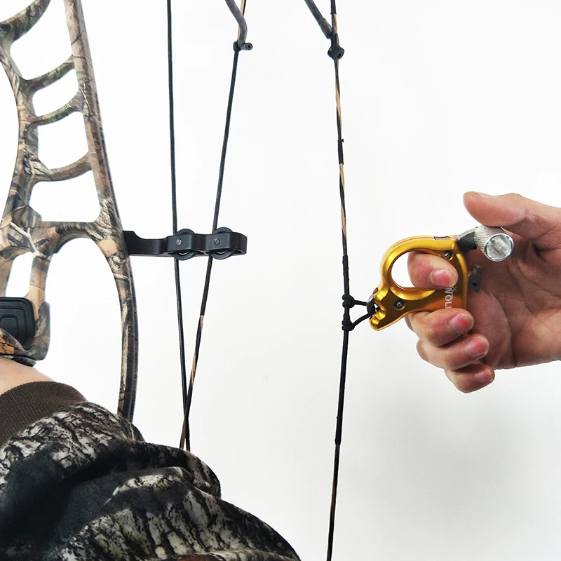 Ourpgone 3 Fingers Archery Aluminium alloy Caliper Release Bow Release