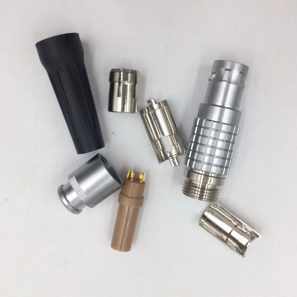LEMO металлический круговой разъем FGJ 6 Pin (4 + 2) Два Keying гнездовой разъем|4 pin female