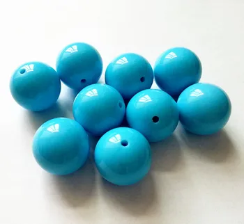 

aqua blue Color 20MM 105pcs/lot Chunky Gumball Bubblegum Acrylic Solid Beads , Chunky Beads for Necklace