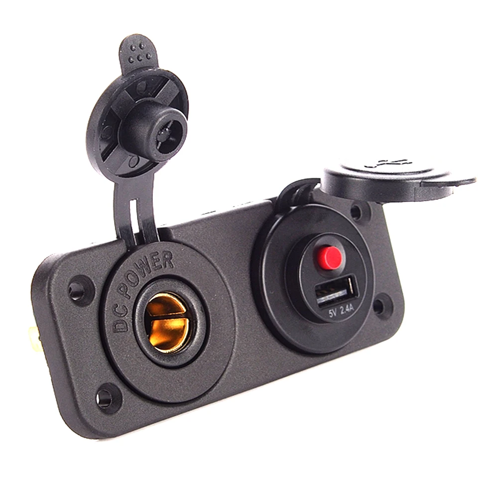 Стандарт ЕС 12 В 24 в 240 Вт Лодка RV мотоцикл прикуриватель розетка адаптер питания