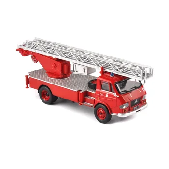 Skala Diecast samochód pompki pojazdy drabina ogień Model ciężarówki Model samochodu zabawki dla dzieci tanie i dobre opinie ABS +alloy 3 lat 1 43 Scale Diecast car Pompiers Vehicles Ladder Fire Truck Model children should be supervised Ciężarówka