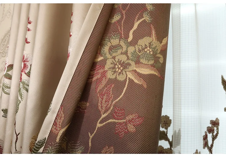 Высокое затенение хлопок лен Европа Роскошный вышитый тюль для гостиной плотная шторка в спальню шторы
