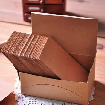 

100pcs Box Fillet Blank DIY Graffiti Card Kraft Card Word Card Card