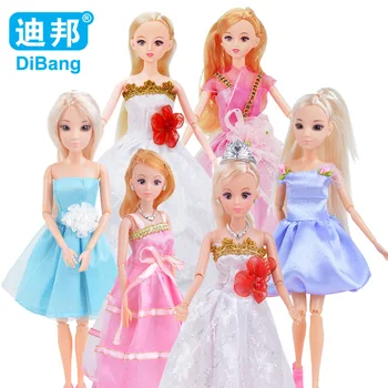 

Barbie doll children's doll 6 joints can be active DOLL + clothes + girl toy accessories Birthday gift for girls YXX