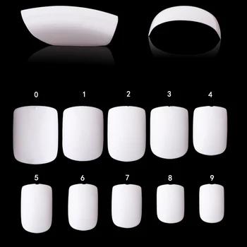 

600pcs/set Short Fake Nail Tips Professional Transparent Artificial False Nails Full Nail Manicure Tools For Decoration