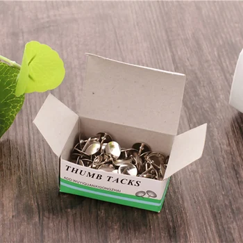 

SCO English boxed big head stud Nickel Plated Round Head 70 pcs tacks per box