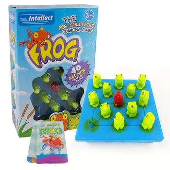 

Frog Puzzle Board Game Family/Party/Friends 3-7 Years Old Jumping Game Best Gift for Children Funny Intellect