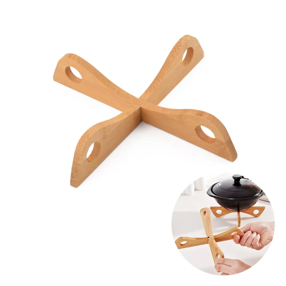 

Bamboo Heat Resistant Pan Mats Removable Pot Mat Holder Kitchen Cooking Insulation Pad Bowl Cup Dish Plate Coasters Accessories