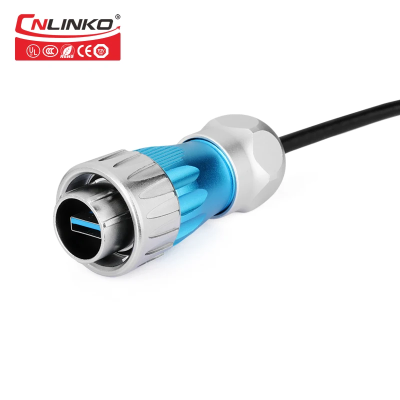Водонепроницаемый Кабельный соединитель Cnlinko IP67 Тип соединителя USB 3 0 Панельное