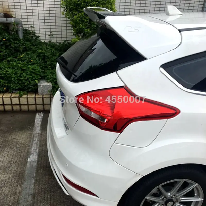 

High Quality ABS Material Unpainted Car Rear Lip Wing Traunk Spoiler For Ford Focus RS 2013 2014 2015 2016 2017