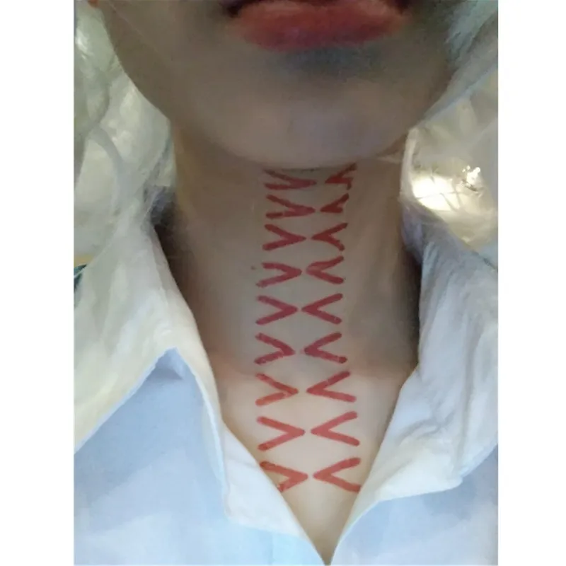 Япония Аниме Juuzou Suzuya Токийский Гуль косплей Временные татуировки реквизит костюм аксессуары