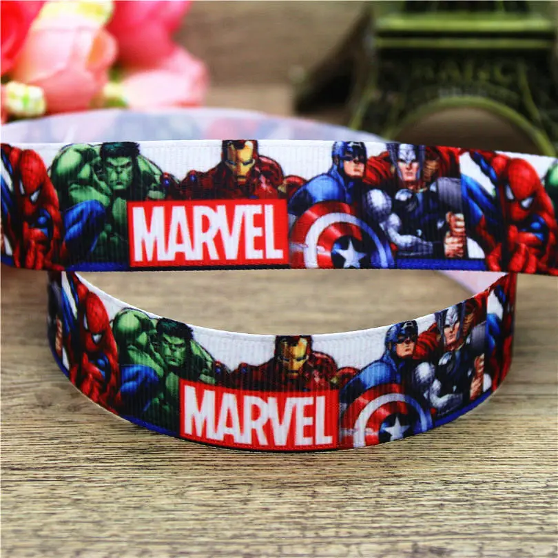 DHK 7/8 ''5 ярдов мексиканский череп marvel hero Блок Печатный Корсажная лента аксессуар бант для волос головной убор DIY 22 мм C1230