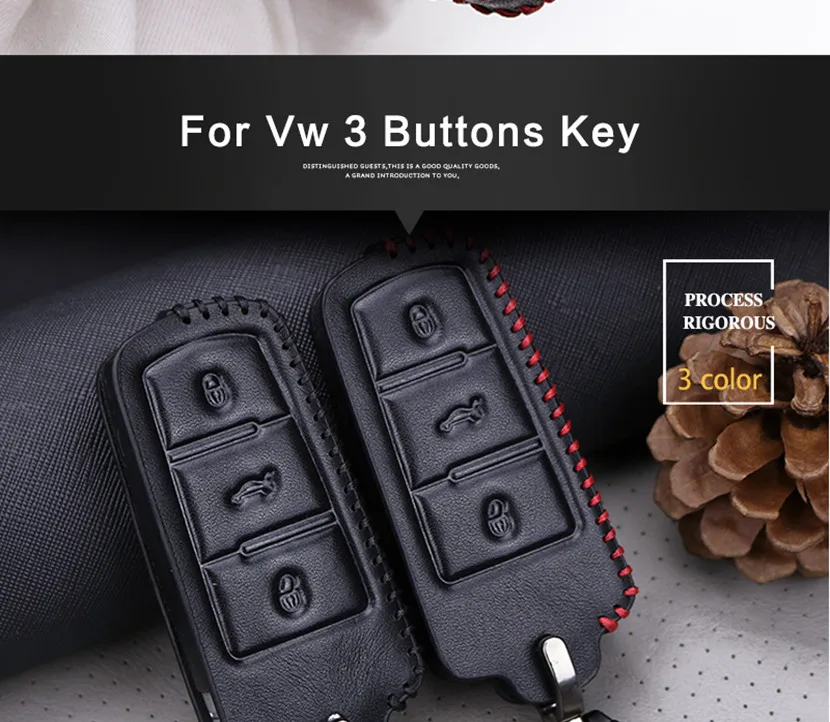 Key Case Cover Keychain For VW (8)