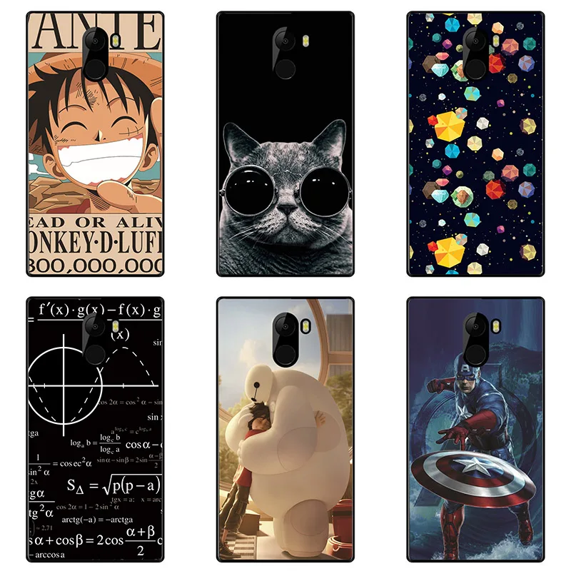 

Soft silicone Phone Cases For Vkworld Mix Plus Soft TPU Material Back Cover Coque Print painting Flower style