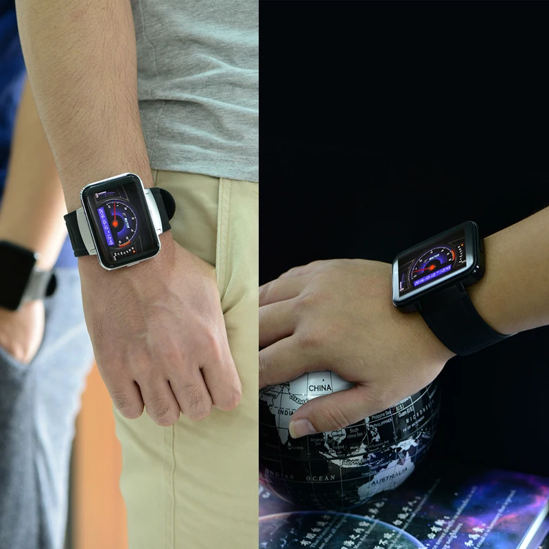  Letine DM98 Luxury Android Smart Watch Cell Phone 3G Electronic Wrist Watches Support Sim for Men W