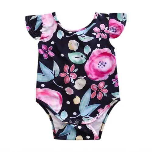 

Cute Newborn Baby Girls Floral Romper
