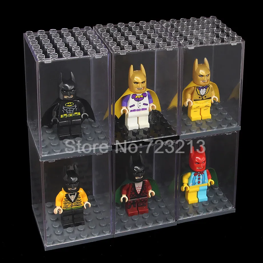 

6pcs/lot Batman Super Hero Figure Set With Display Box Superhero Building Blocks Sets Models Bricks Toys for Children