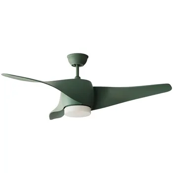 

Nordic post modern macaron ceiling fans lamp living room restaurant remote 52 inch led spiral three fan gear ceiling fans lamp