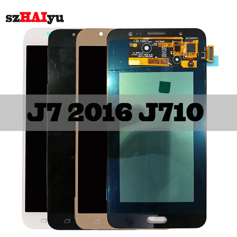

SZHAIYU Touch Screen Digitizer For Samsung Galaxy J7 2016 J710F J710FN / DS J710H J710M LCD Display 1290x1080 5.5'' AMOLED LCD