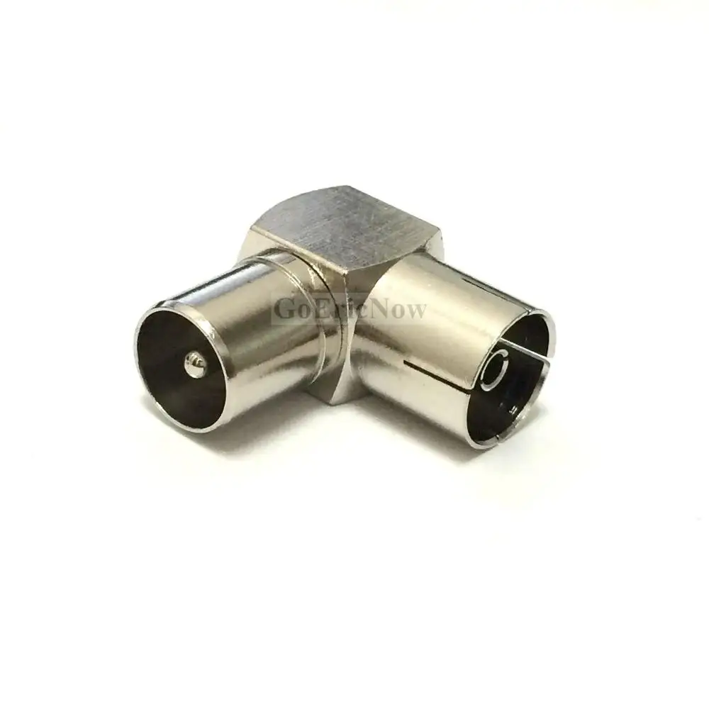 

1 pcs RF Coaxial Right Angle TV PAL Female to Male RF Adapter/Connector