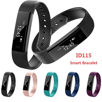 

ID115 Smart Bracelet Band Fitness Watch Alarm Clock Step Counter Wristband Sport Sleep Monitor Fitness Tracker Smartband