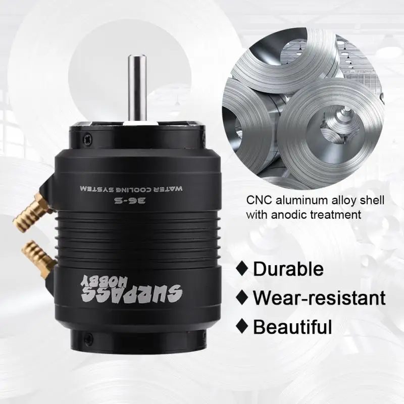 Surpass hobby 4 полюса 3660 4300KV мотор+ 36-S водяное охлаждение куртка+ 90A водонепроницаемый ESC для RC лодки