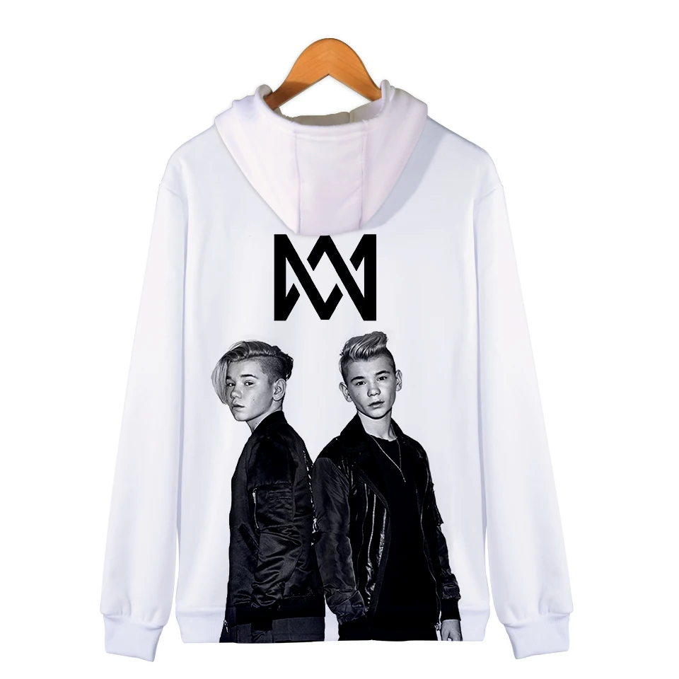 Marcus and Martinus Harajuku Zipper Jacket Marcus Martinus 3D Hoodies Sweatshirt Women/Men singer Hoodies Women Plus Size