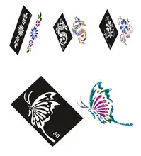 500 Mixed Design Sheets Stencils for Body Painting Glitter Temporary Tattoo Kit wholesale Free shipping 500 Mixed Design Sheets Stencils for Body Painting Glitter Temporary Tattoo Kit wholesale Free shipping