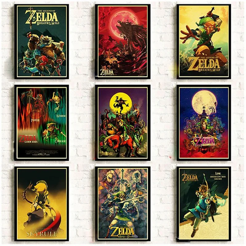 

Nordic Style Canvas Painting Printed Home Decor Game The Legend Of Zelda Wall Artwork Modular Pictures Posters For Bedroom