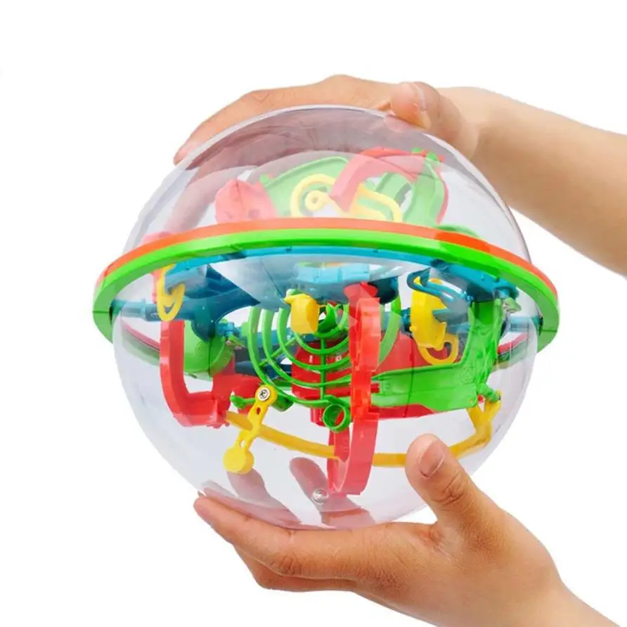 

shaunyging # 4018 100 Barriers 3D Labyrinth Magic Intellect Ball Balance Maze Perplexus Puzzle Toy
