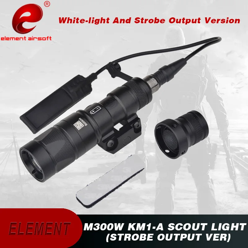 

Element Airsoft M300W KM1-A Scout Light Full Version (Strobe Output Ver.) Tactical Gun LightEX385
