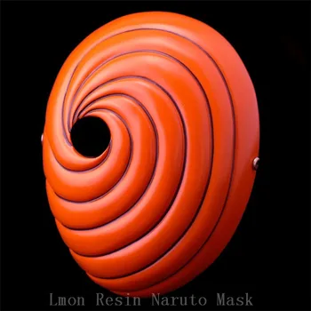 

100% Resin Brand Japan Naruto Cartoons mask Tobi Obito Naruto Akatsuki Ninja Madara Uchiha Mask Cosplay resin mask Free Shipping