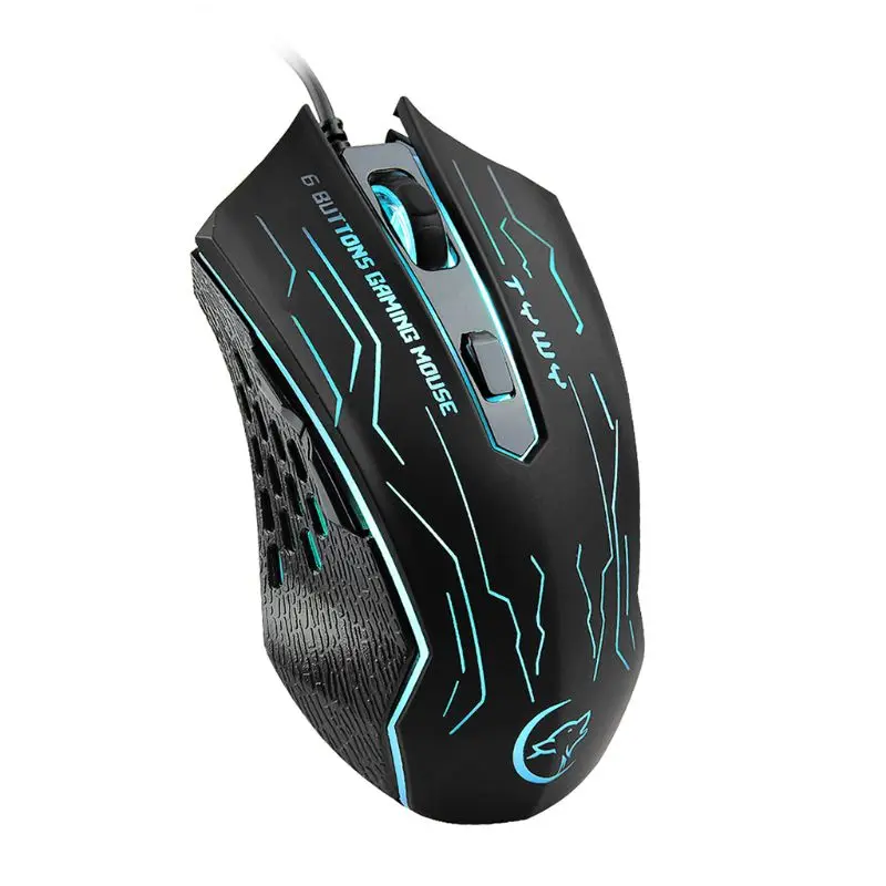 

Gaming Mouse Wired Optical 3200DPI 6 Buttons Mice Laptop PC Desktop Computer for Windows XP 2000 Win7 Win8