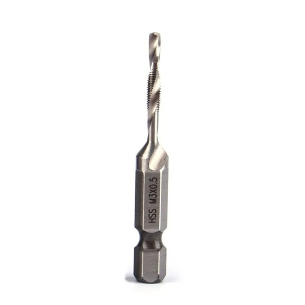 

Hex Shank HSS Metric Right Hand Screw Spiral Point Thread Tap Taper Drill Bits Metric Plug Drill Bit Hand Tool