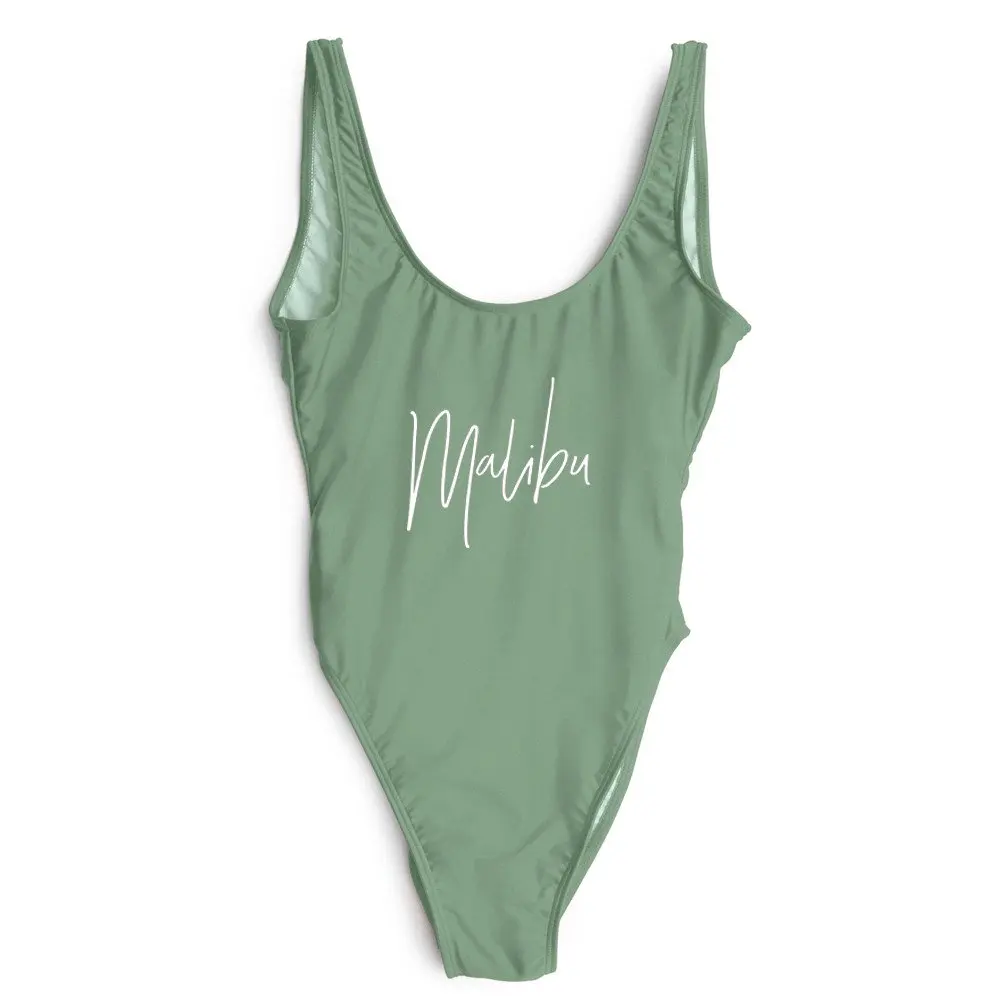 2018 плюс размер Письмо купальник с принтом женские сексуальные стринги высоким
