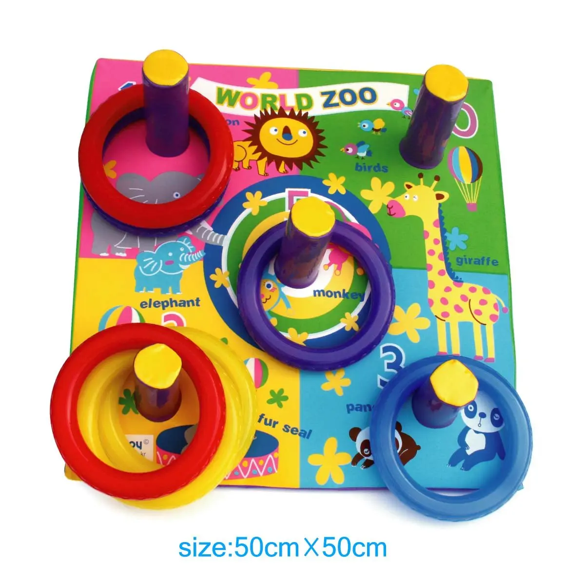 This ring toss game and 8 Plastic Ringsgame adsring saphiregames ect
