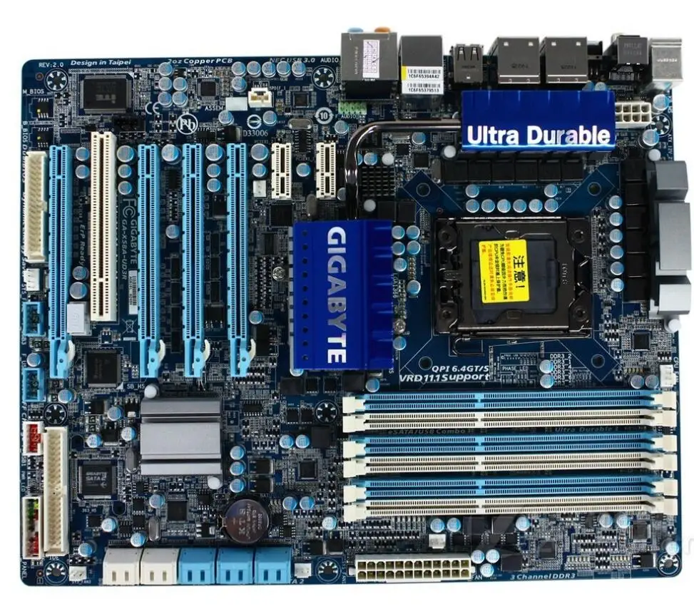 For Gigabyte GA-X58A-UD3R Original Used Desktop Motherboard X58A-UD3R X58 Socket LGA 1366 DDR3 On Sale | Компьютеры и офис