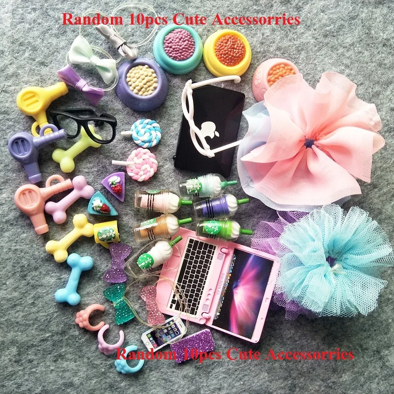 

Random 12pcs Cute Accessorries for Pet shop Collie Short Hair Cat cocker Spaniel dog and Dachshund Best Gift