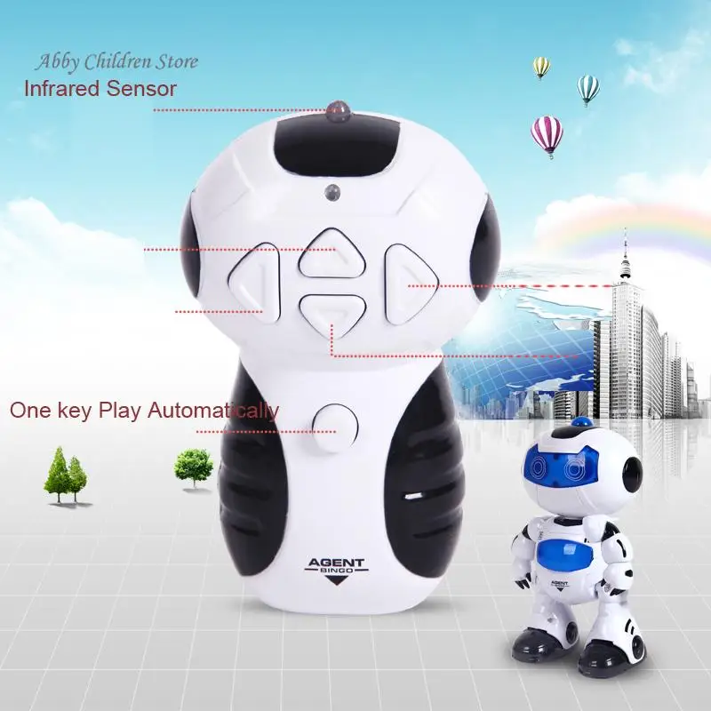 Abbyfrank rc робот игрушка Дистанционное управление электронная Pet Прогулки Танцы