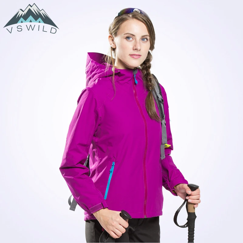 

Women's Single Layer Jacket Winter Triple Plus Velvet Warm Thick Waterproof Windbreaker Fishing Suit Female Jacket Hiking