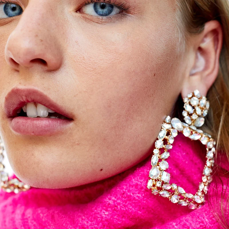 

JUJIA New women statement earring fashion vintage crystal Earrings for women RECTANGULAR EARRINGS