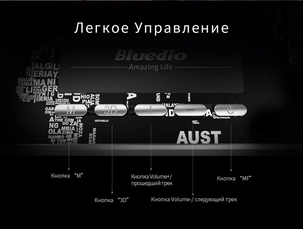 Bluedio AS Мини Bluetooth колонки переносные с 3D стерео звуковой системой Оригинальные Беспроводные колонки