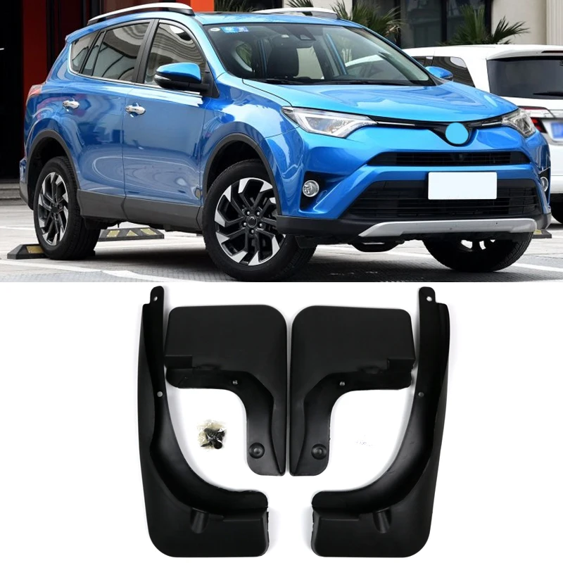 For Facelifted Toyota RAV4 2016 2017 2018 Set Molded Car Mud Flaps