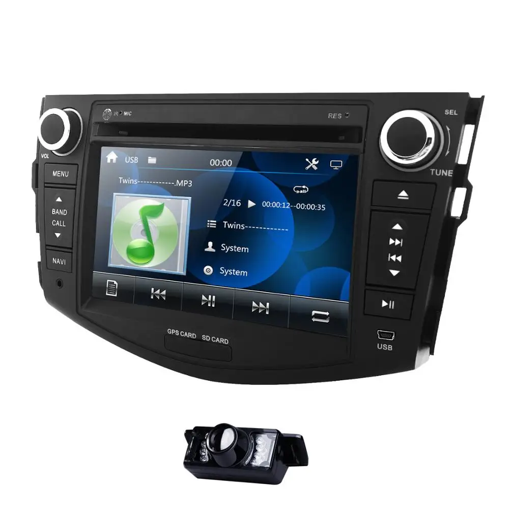 " монитор Автомобильный DVD gps BT навигация для Toyota RAV 4 2006-2012 с TPMS OBD2 рулевое колесо задняя камера+ 8 G Карта